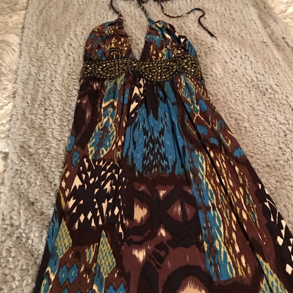 Sky full length maxi style dress